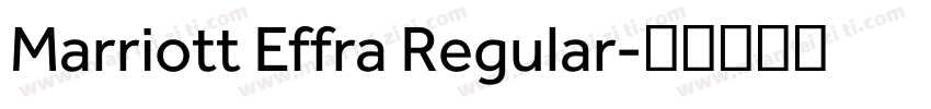 Marriott Effra Regular字体转换